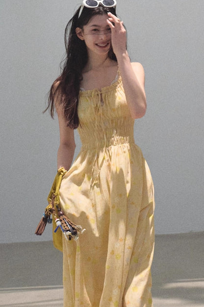 Bubbling Soda Sleeveless Slip Dress