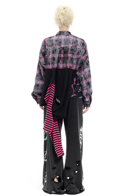 Striped Mesh Hottie Dress