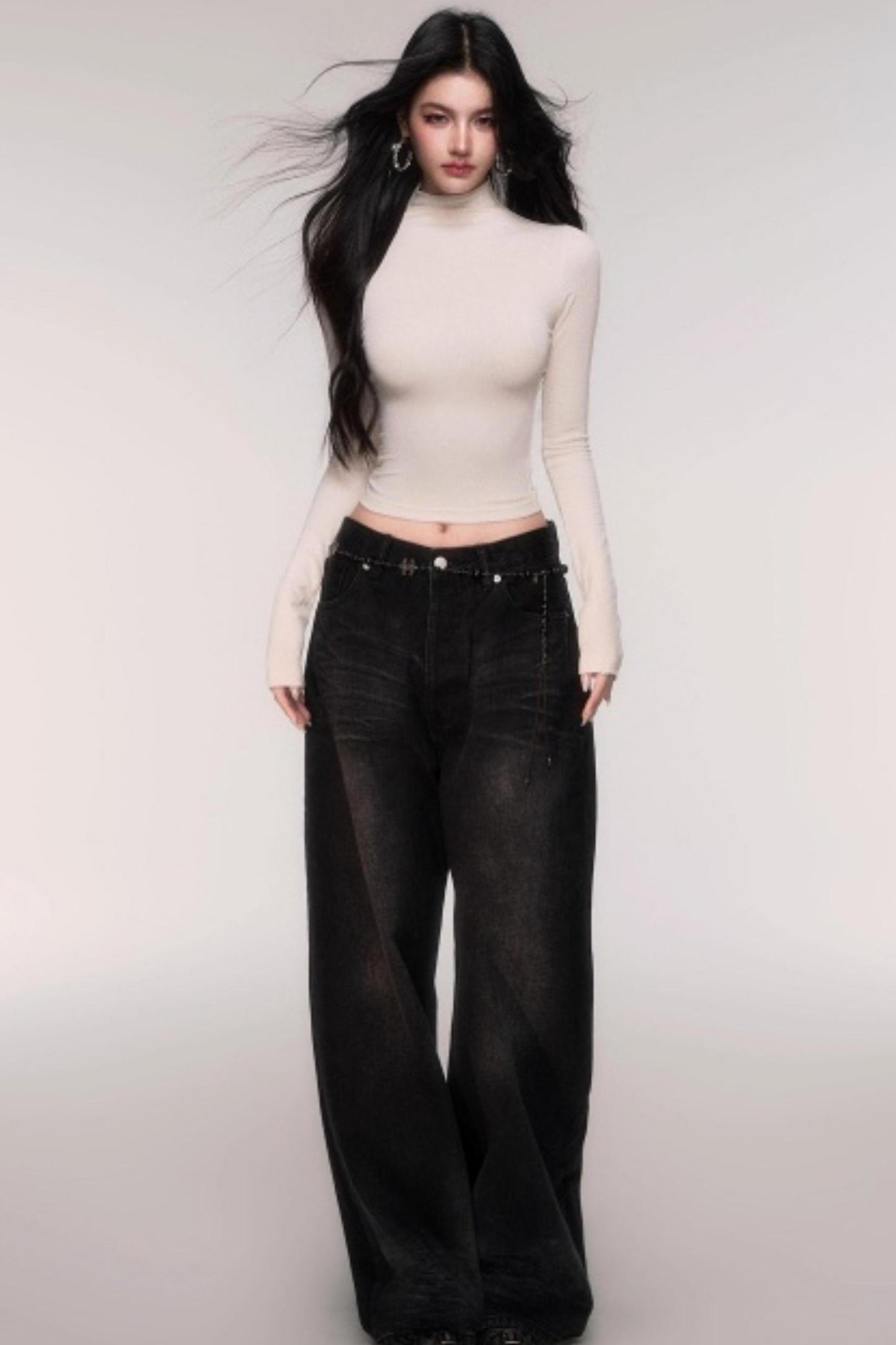 High Stretch Semi-Turtleneck Top