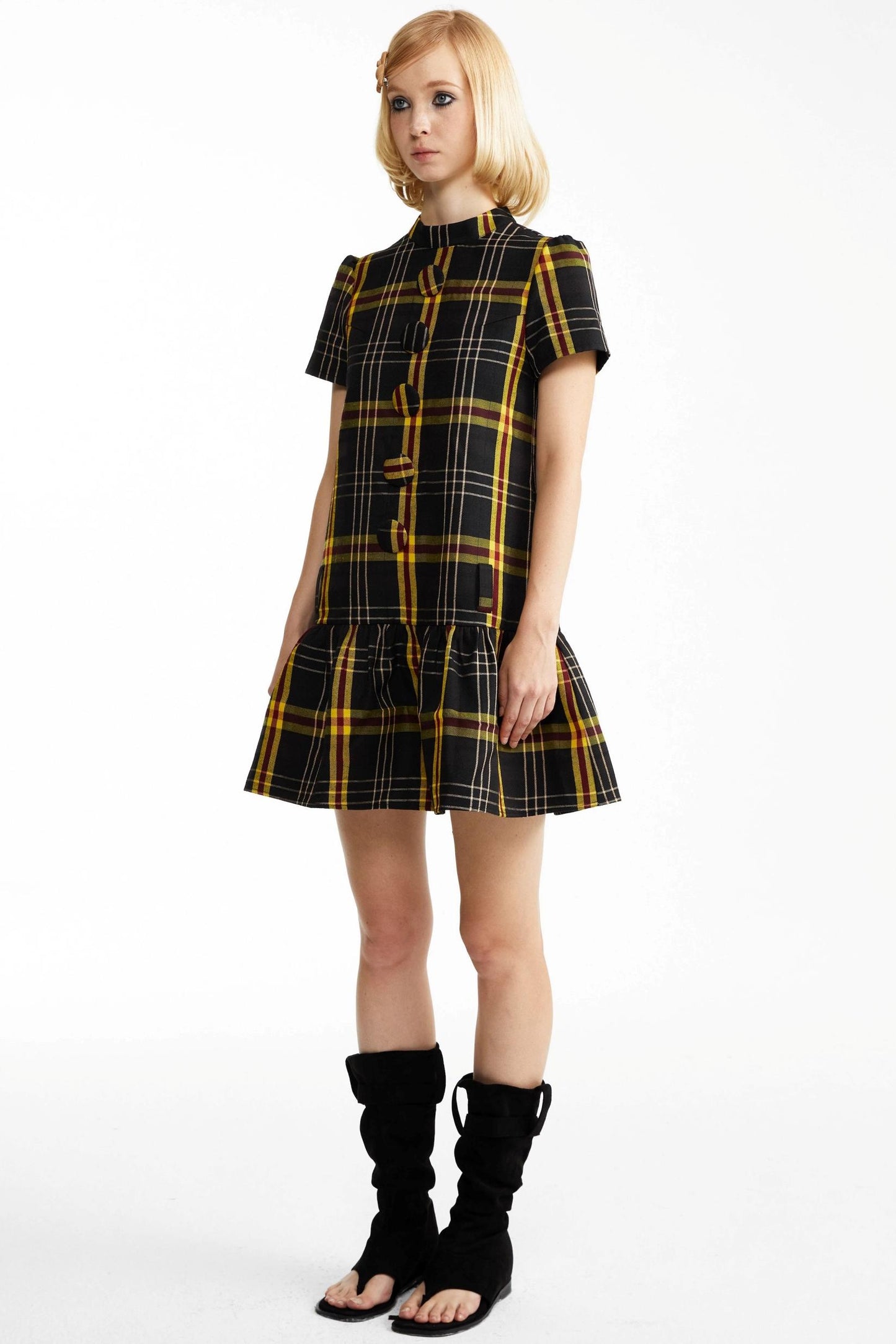 Fall Check Dress