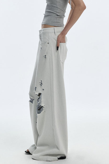 Summer Breathing Wide-Leg Jeans