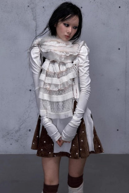 Romantic Lace Layered Scarf