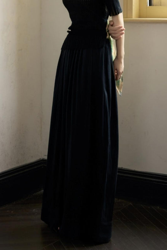Black Wide-Leg Pants