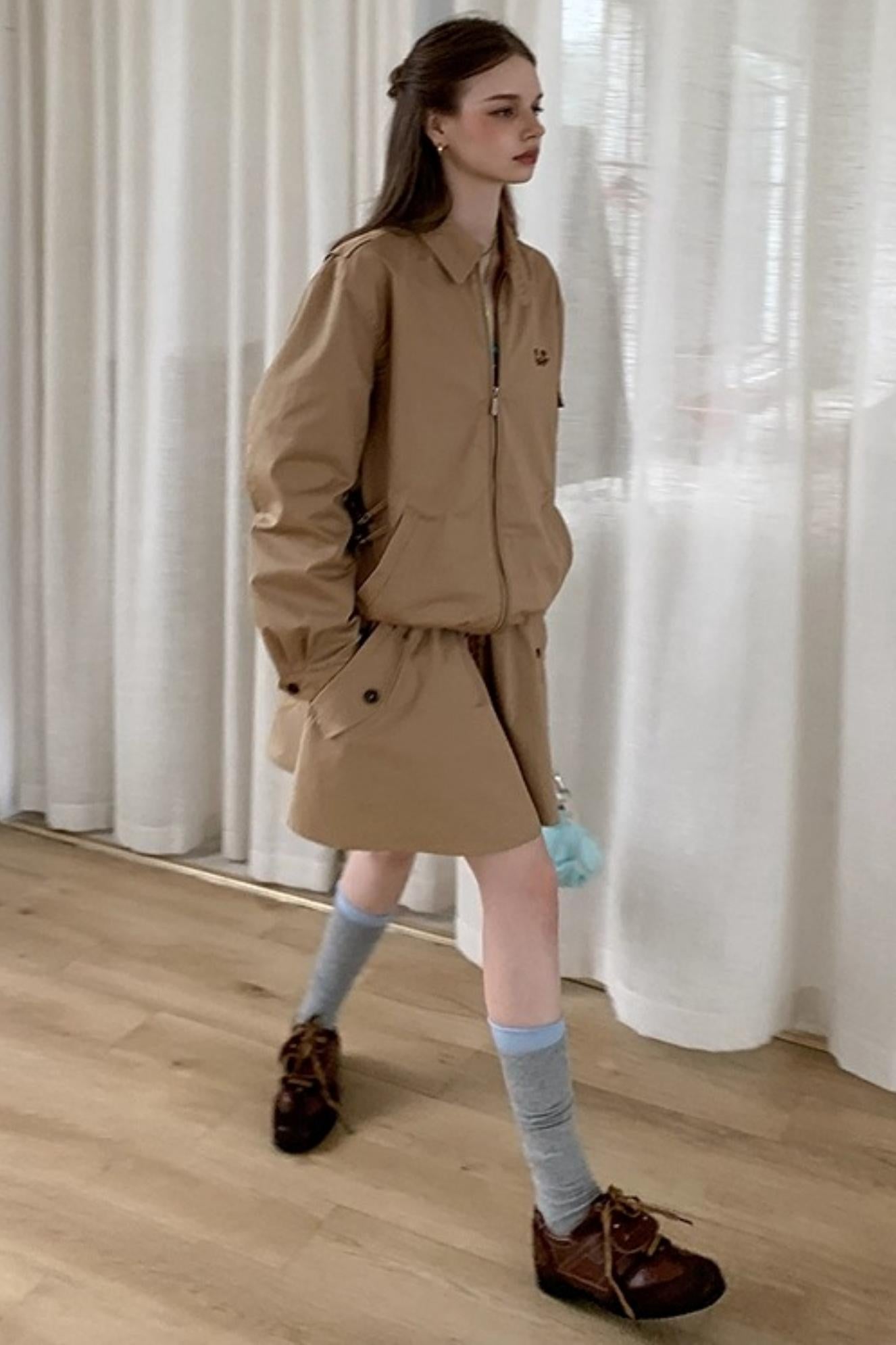 Rose Embroidery Loose Jacket