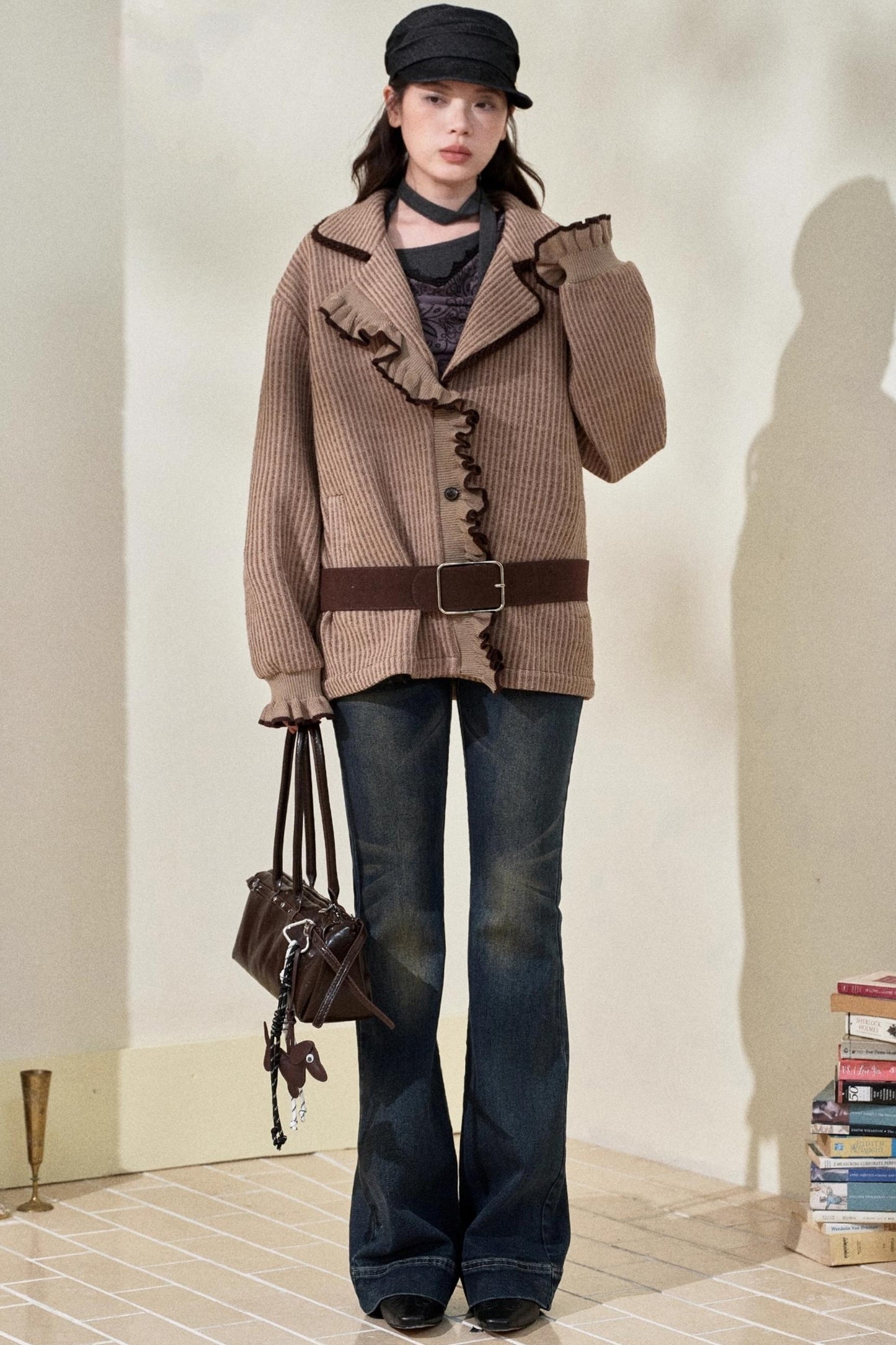 Blue Vintage Slim Denim Trousers