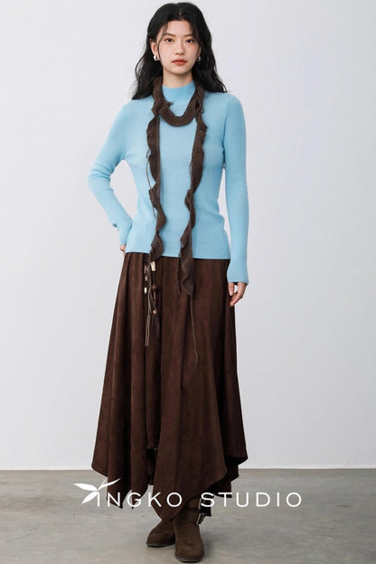 Light Blue Round Neck Sweater