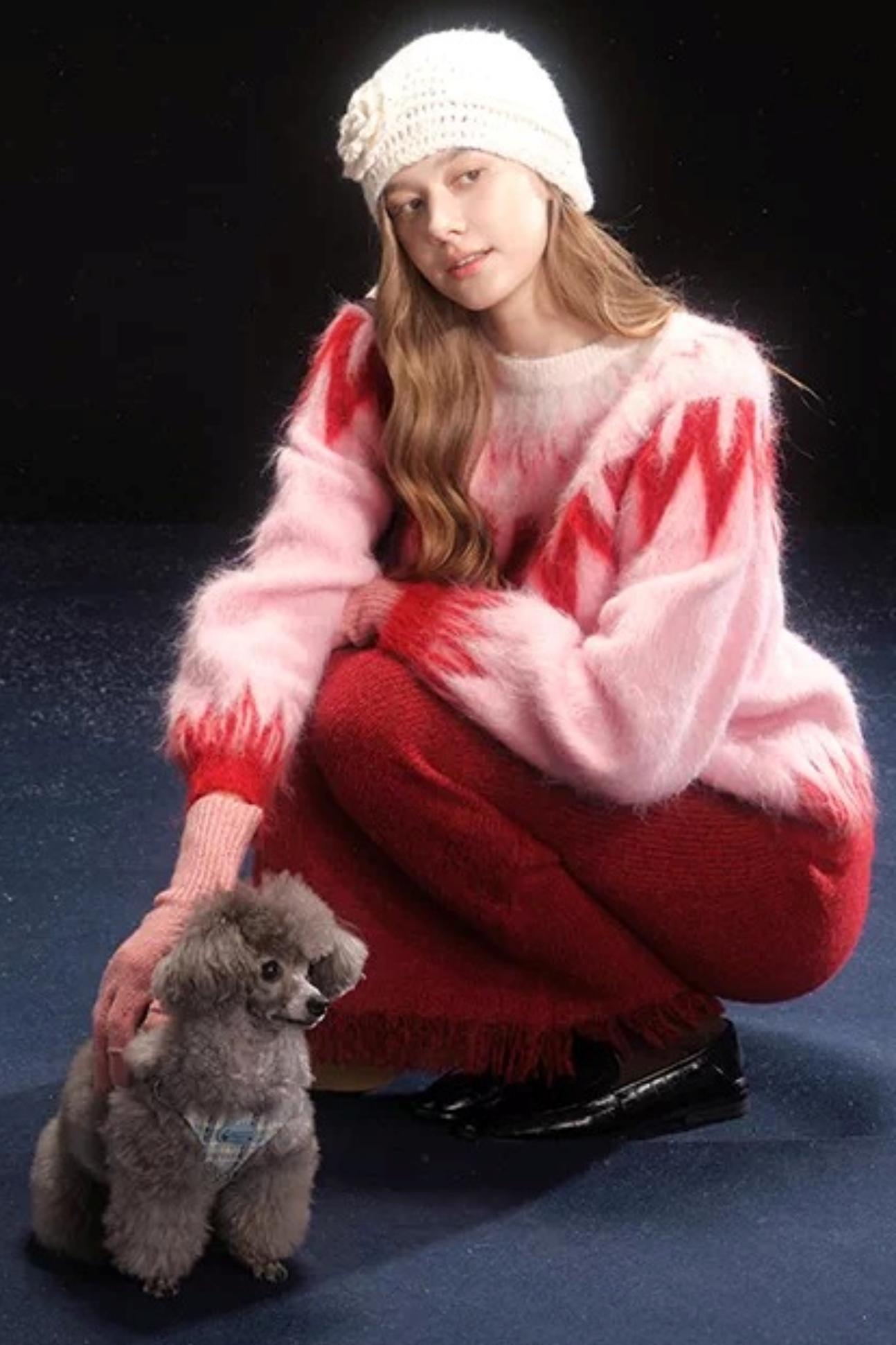 Brushed Alpaca Fair Isle Sweater