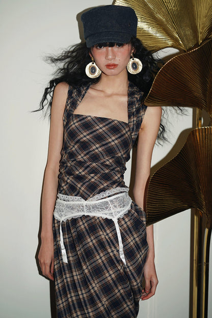 Floral Asymmetrical Crop Dress