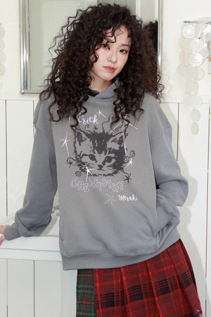 Starburst Rebel Cat Hoodie Jacket