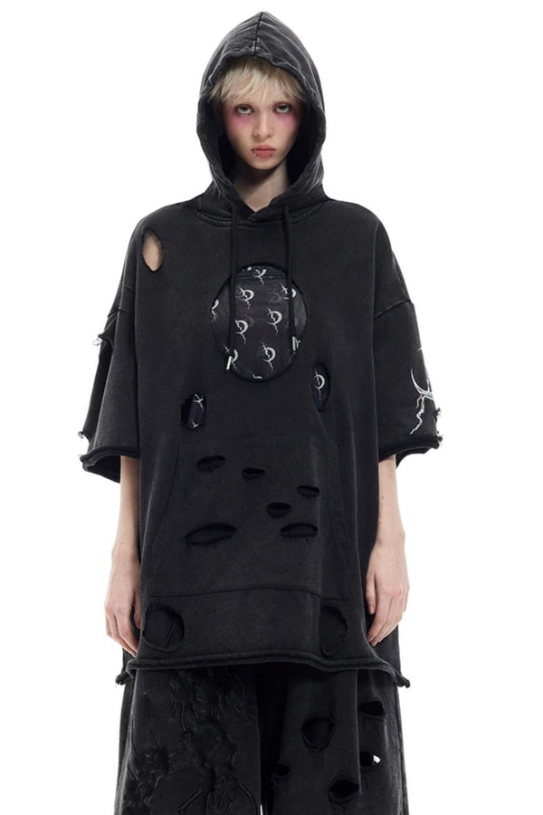 Moon Cut-Out Sweatshirt