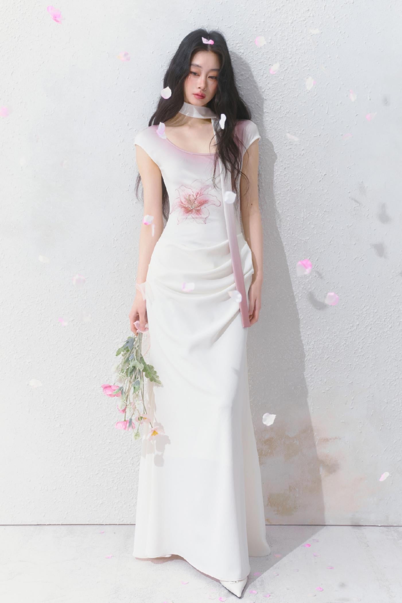 Elegance Tantalum Print Dress