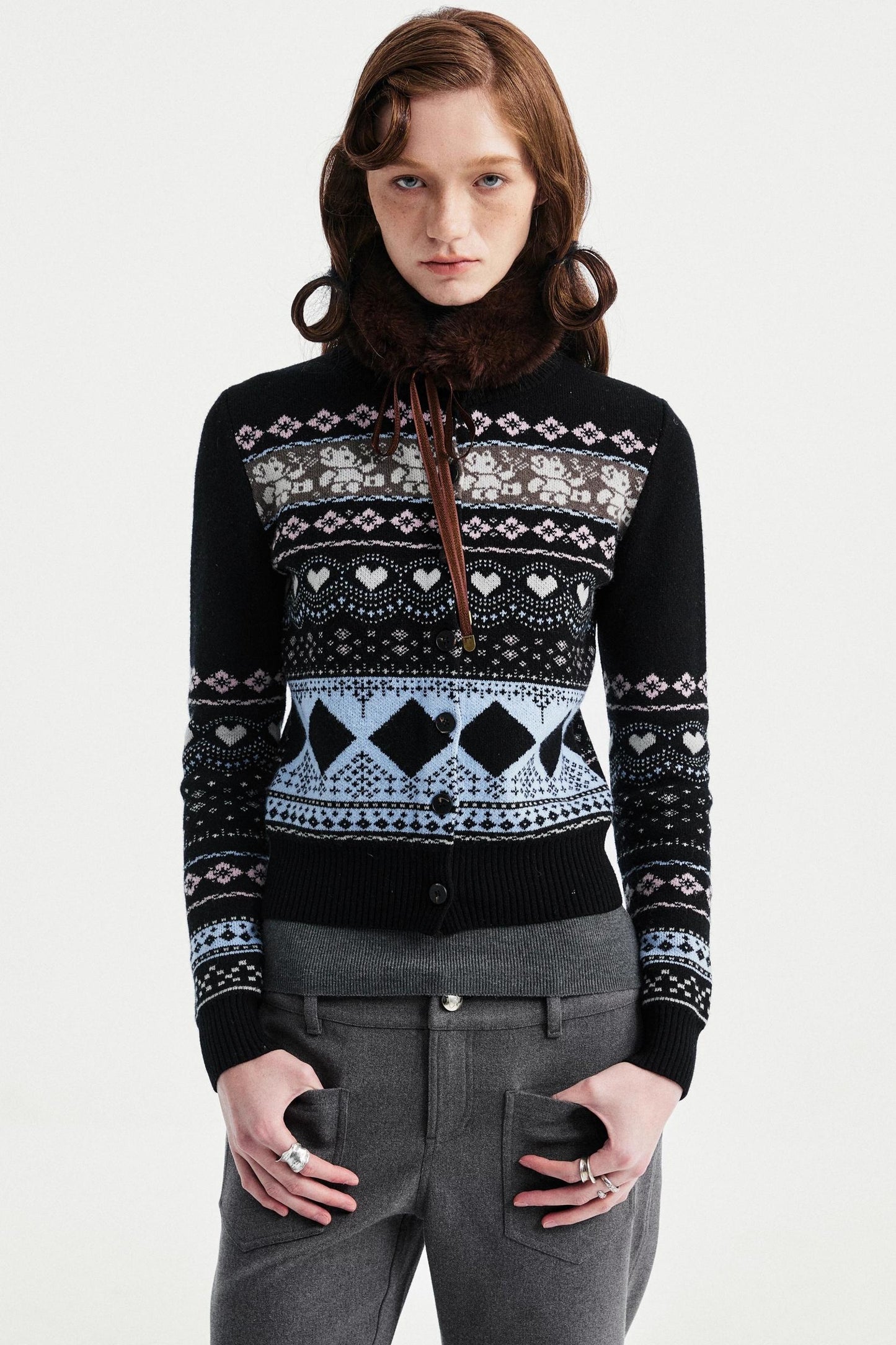 Two-Tone Wool Sweater