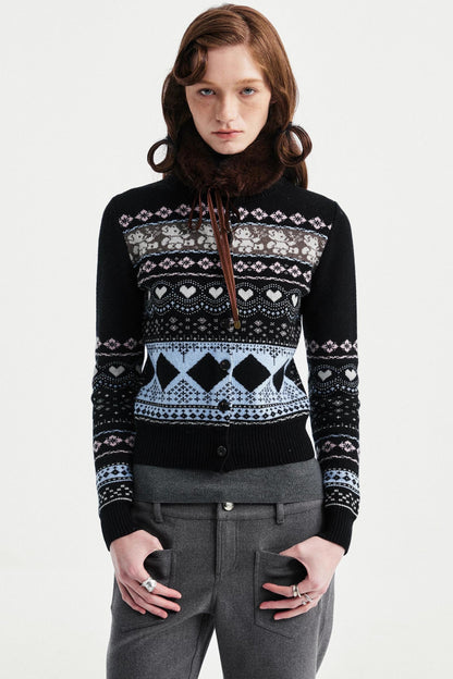 Two-Tone Wool Sweater