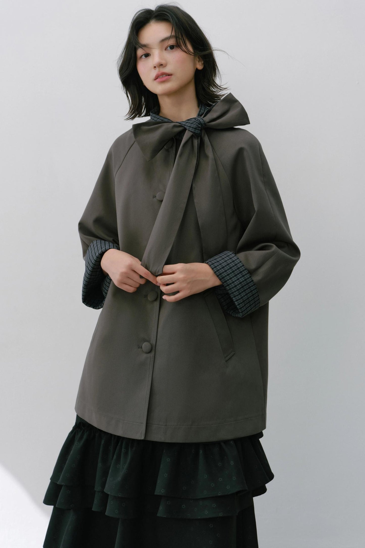 Sweet Bow Trench Coat