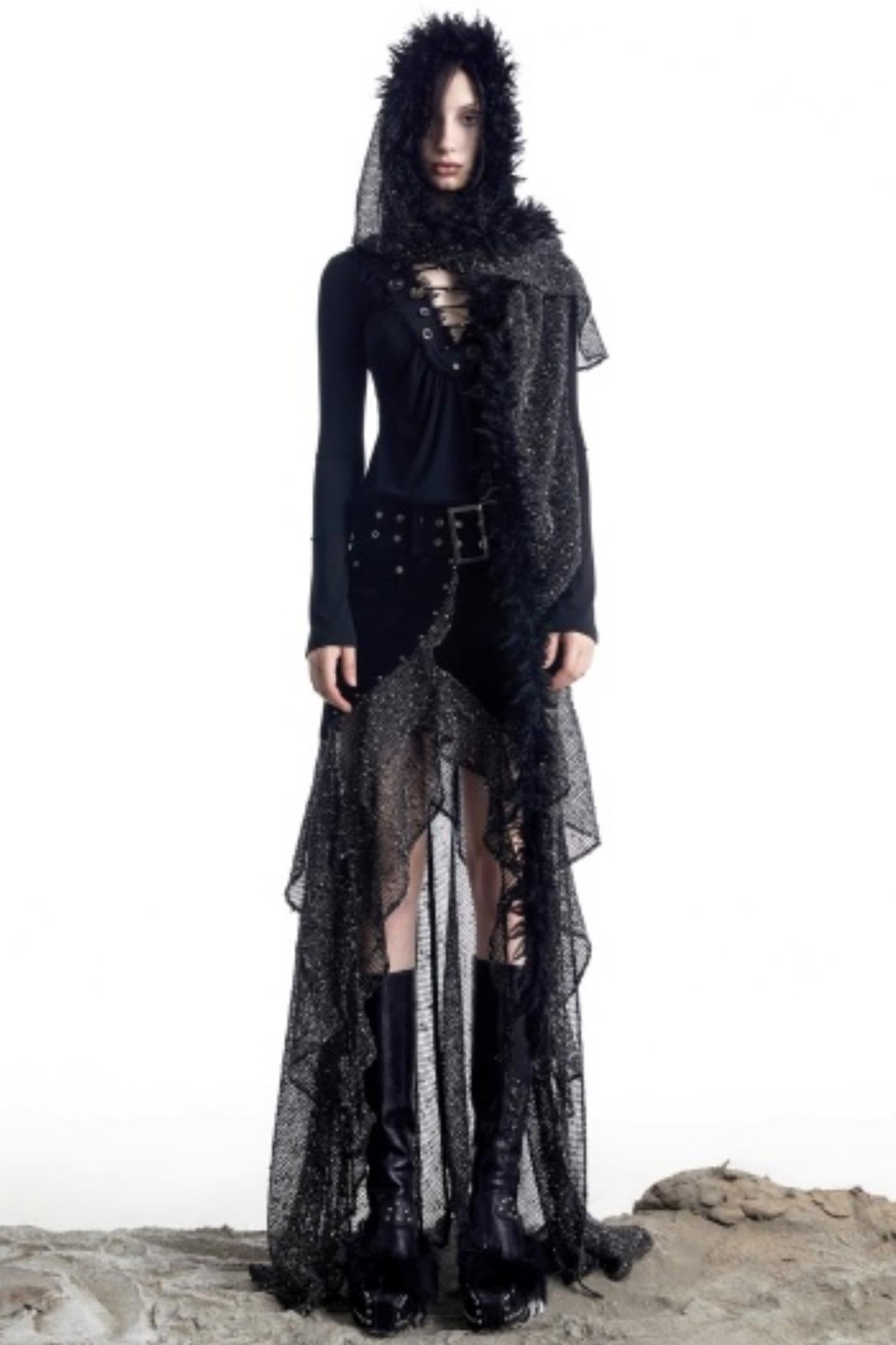 Snow Particles Wool Scarf