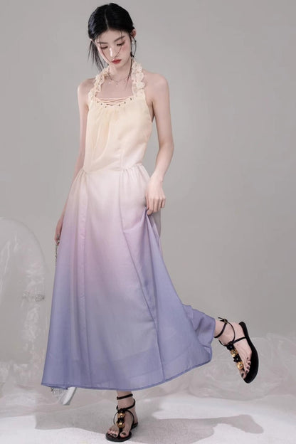 Ethereal Purple A-Line Dress