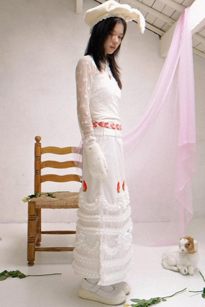 Happy Strawberry Cake Skirt