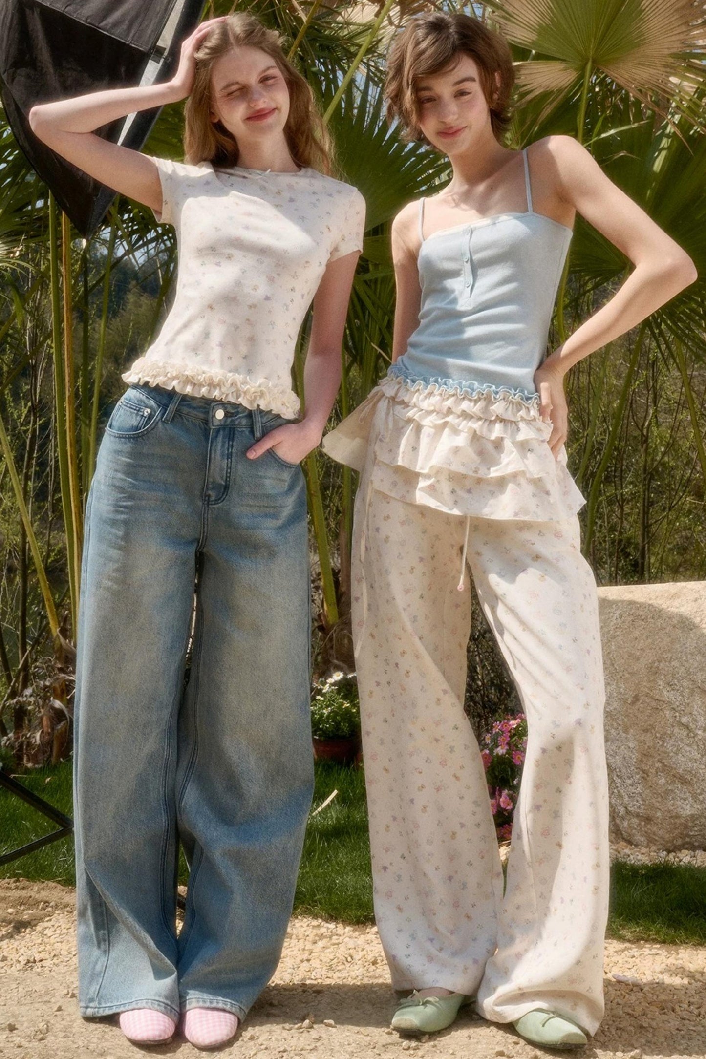 Little Rabbit Wide-Leg Pants