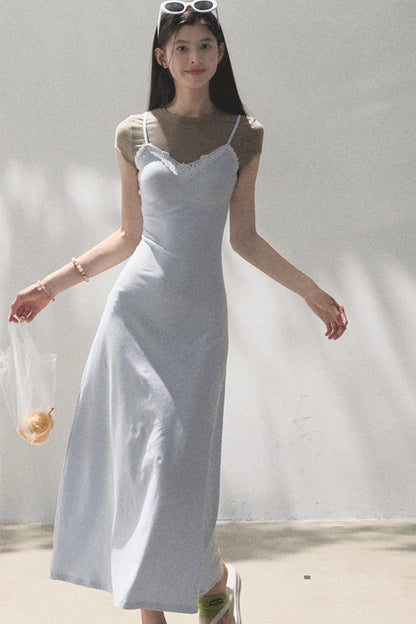 Chic Waist-Cinching Camisole Dress