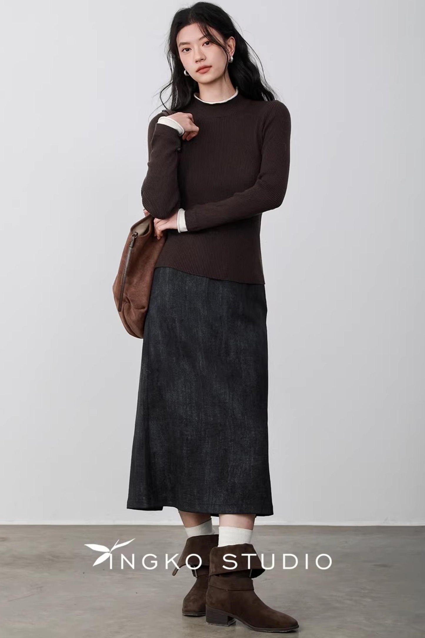 Autumn Leaf Color-Block Sweater