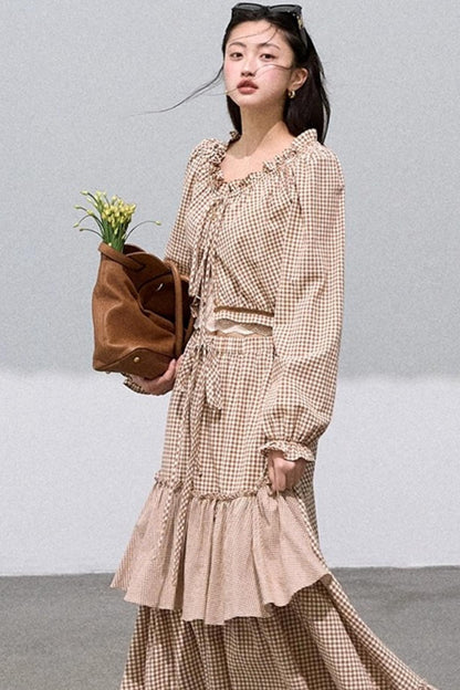 Cotton Strappy White Shirt Two-Piece Set-Up