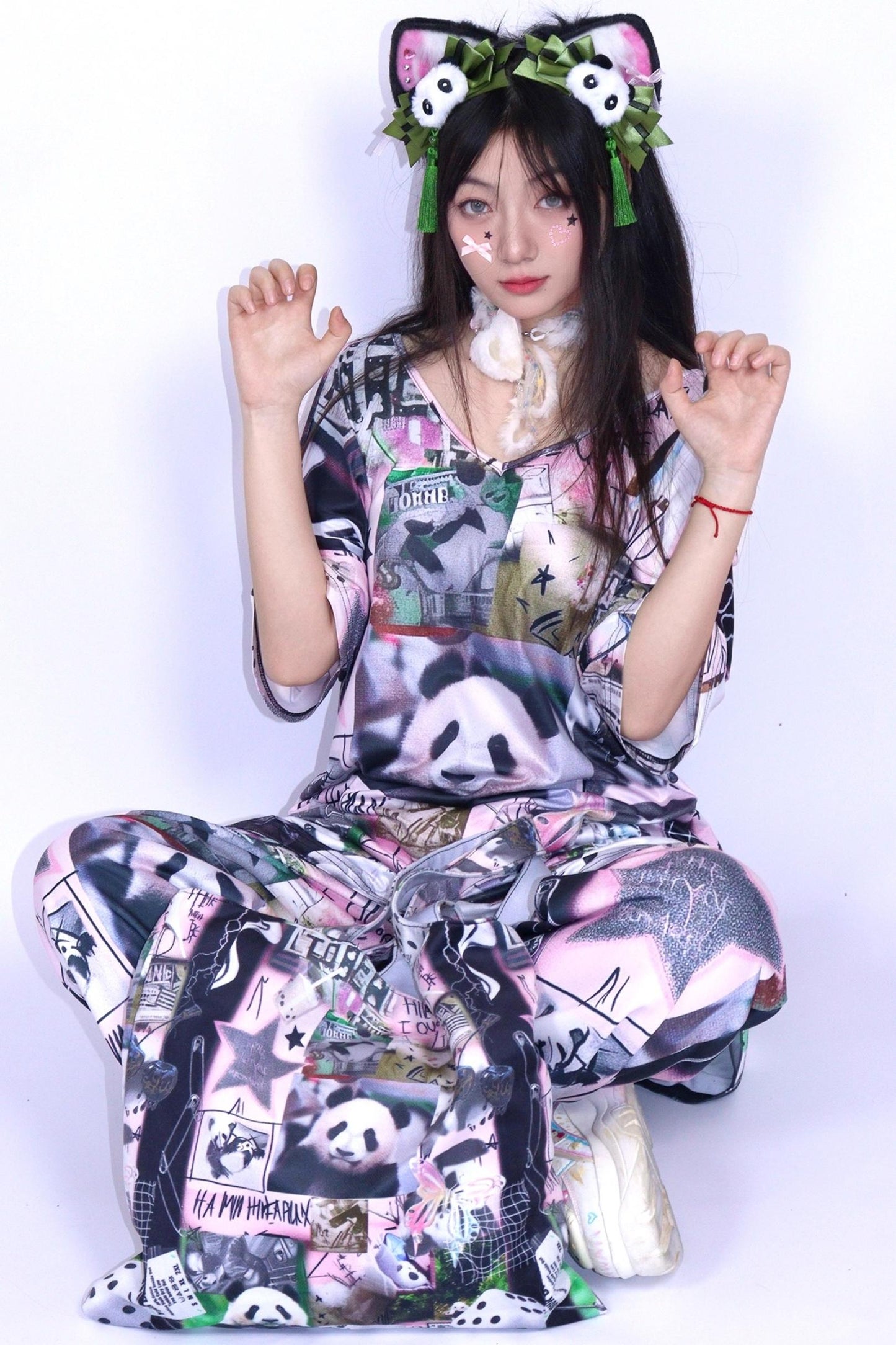 Panda Stitchwork T-Shirt