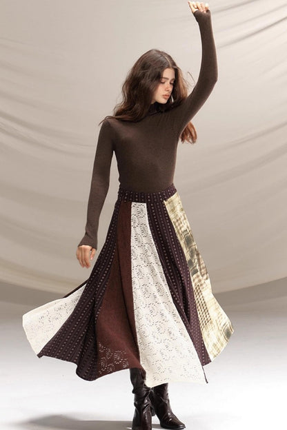 Seamless Wool Turtleneck Sweater