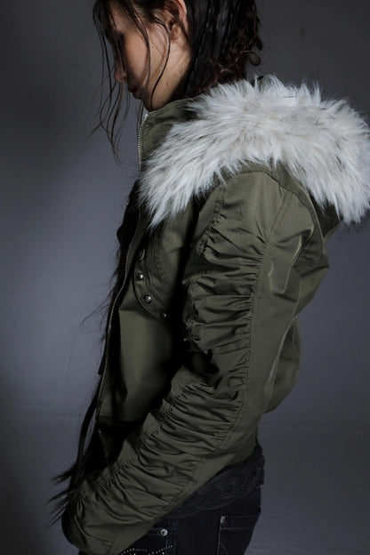 Autumn Short Waist Fur Jacket