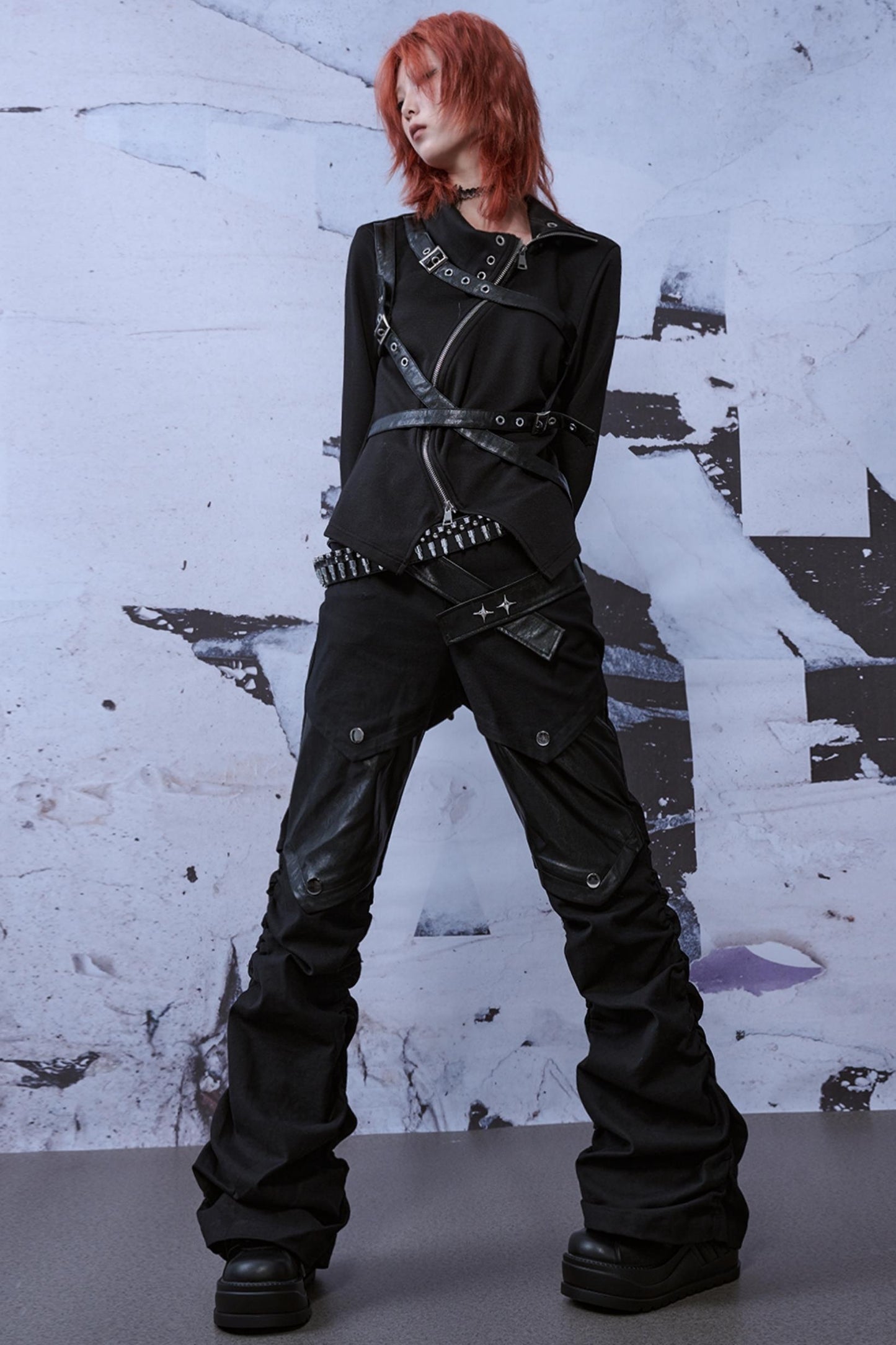 Street Style Patchwork Jeans