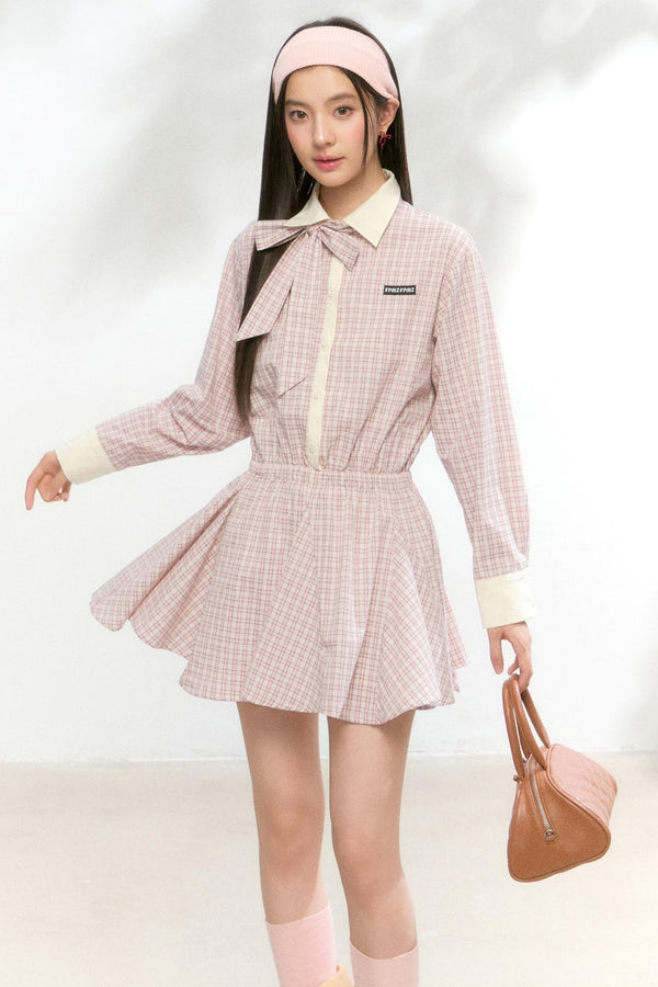 Autumn White Shirt Dress
