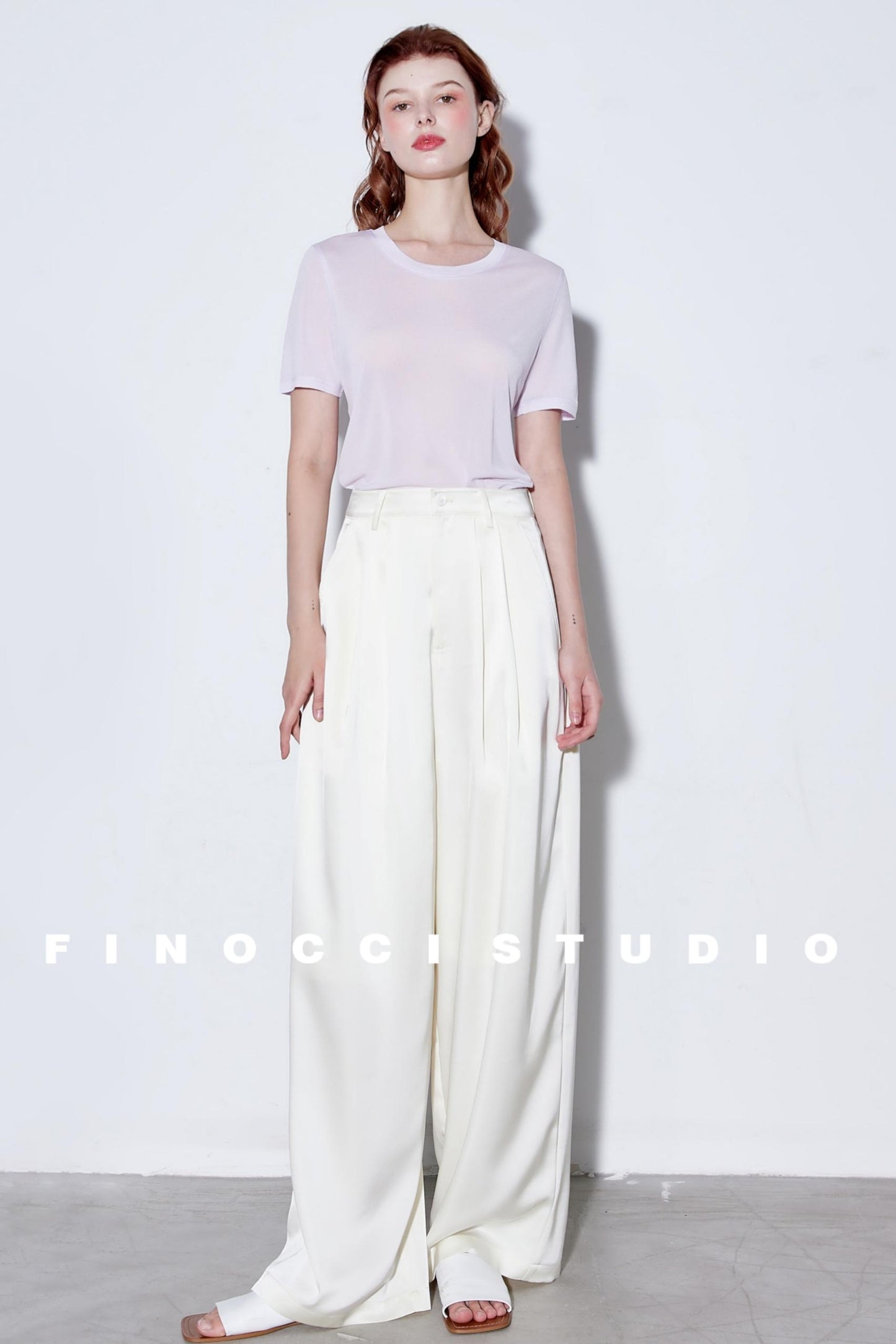 Breeze Pleat Wide-Leg Pants