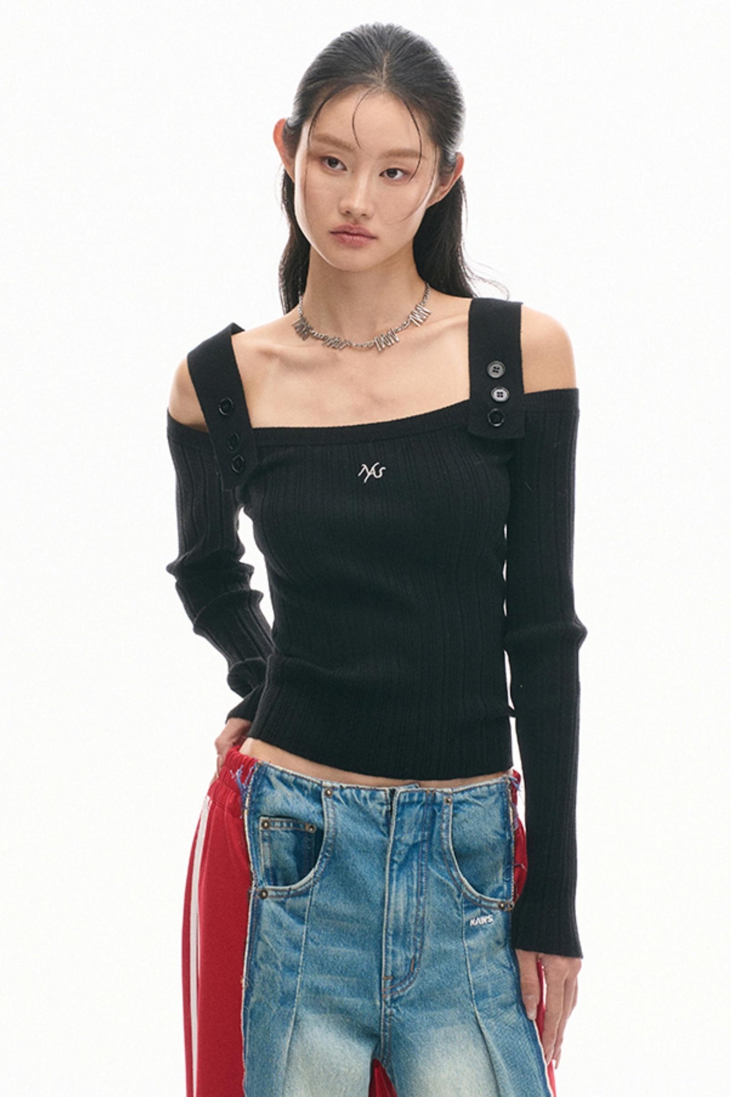 Wide Strap Slim Top