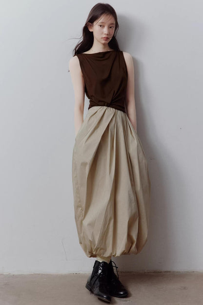 Draped Off-Shoulder Slimming Top