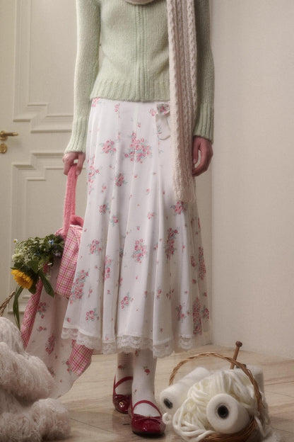 Shiny Satin Maxi Skirt