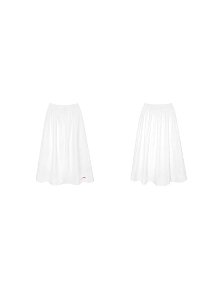 French A-line large swing long skirt