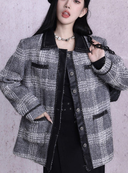 Wool Tweed Fine Small Jacket