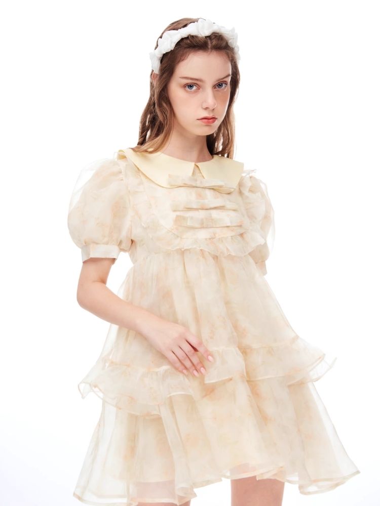 Doll Neck Cake Dress