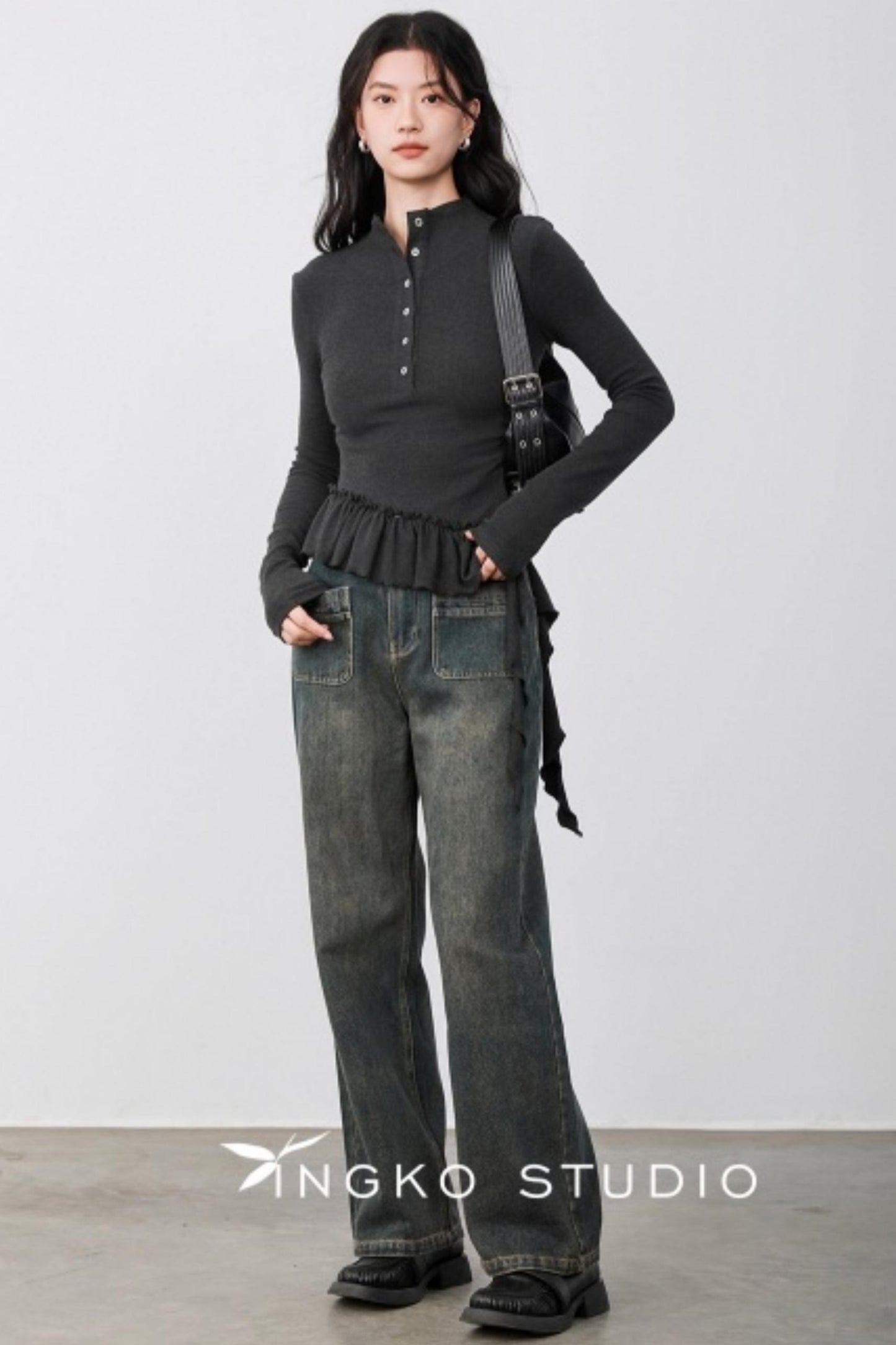 Smoke Gray Deconstructed T-shirt