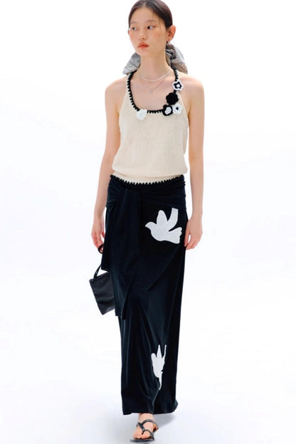 Pounding Stamen Knitted Camisole Top