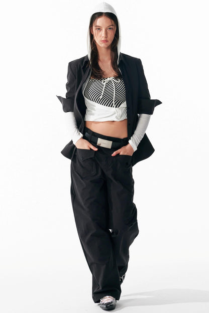 Versatile Cropped Shoulder Shirt