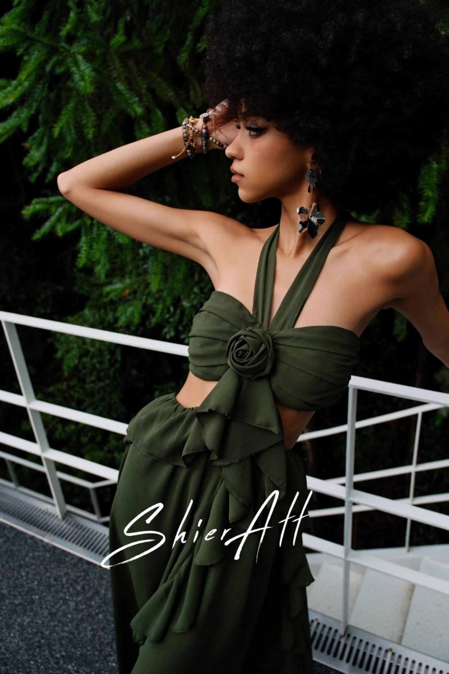 Wandering Wind Strappy Ruffled Dress