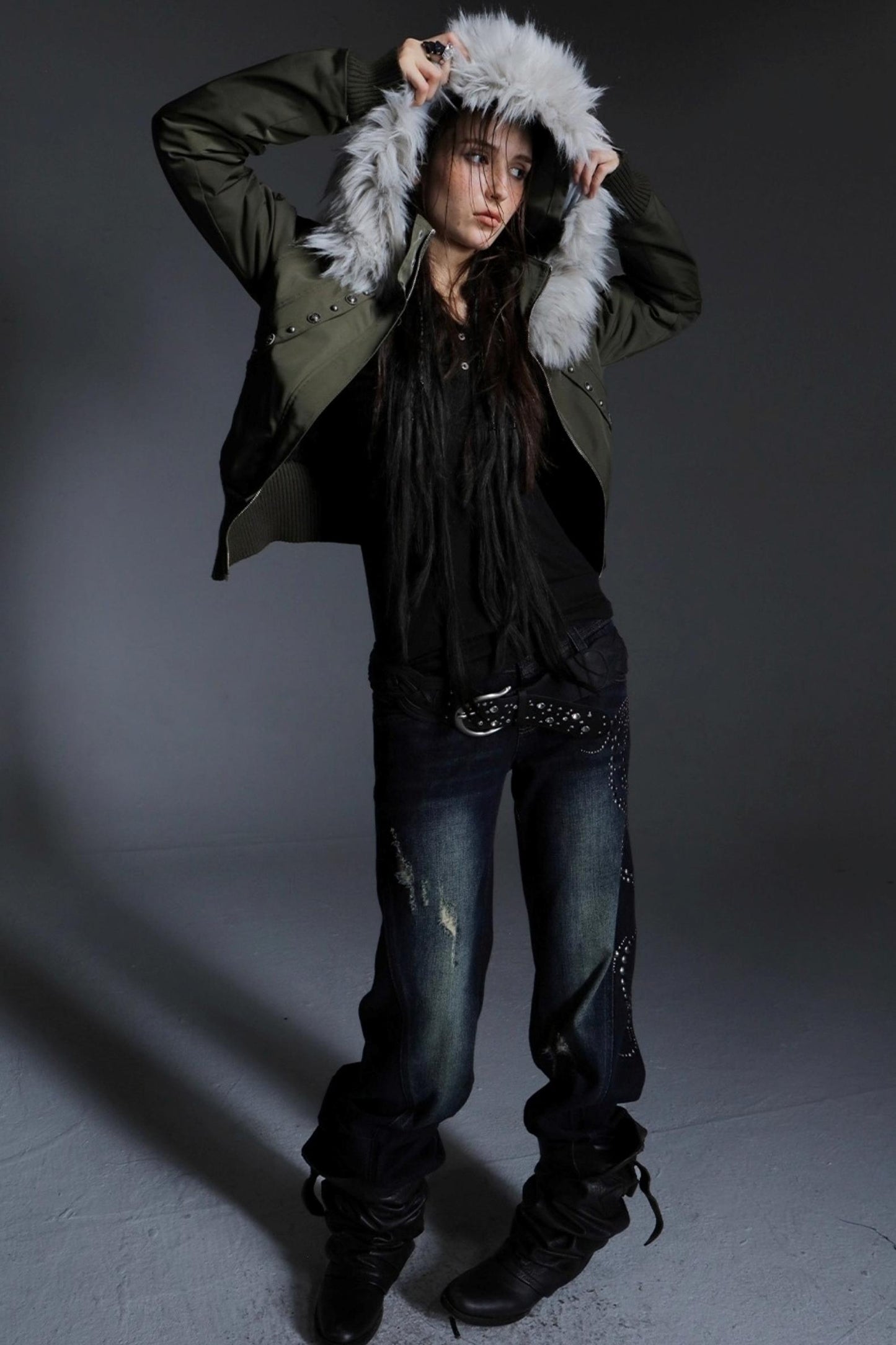 Autumn Short Waist Fur Jacket