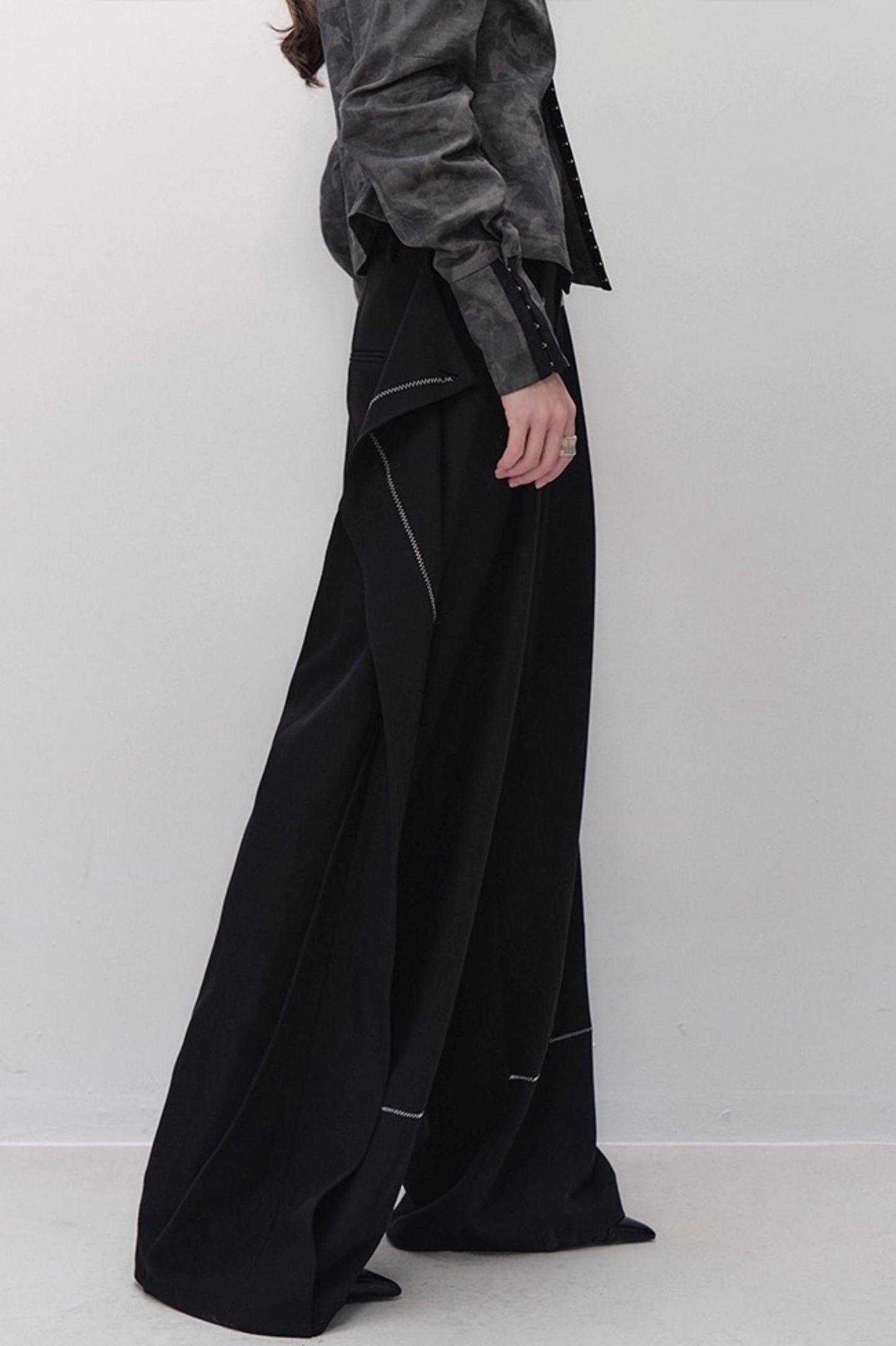 Black Wide-leg Pants