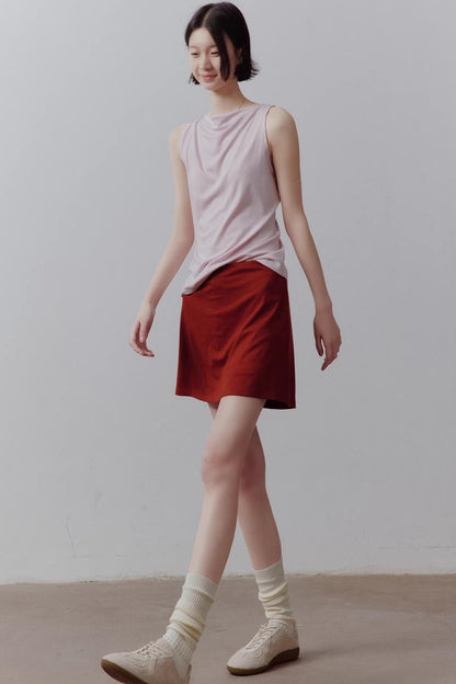 Draped Off-Shoulder Slimming Top