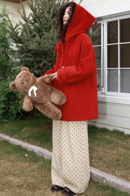 Polka Dot Woolen Pants