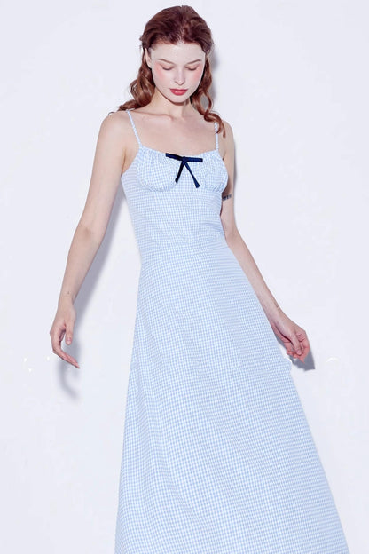 Checkered Sweetheart Summer Skirt Set-Up