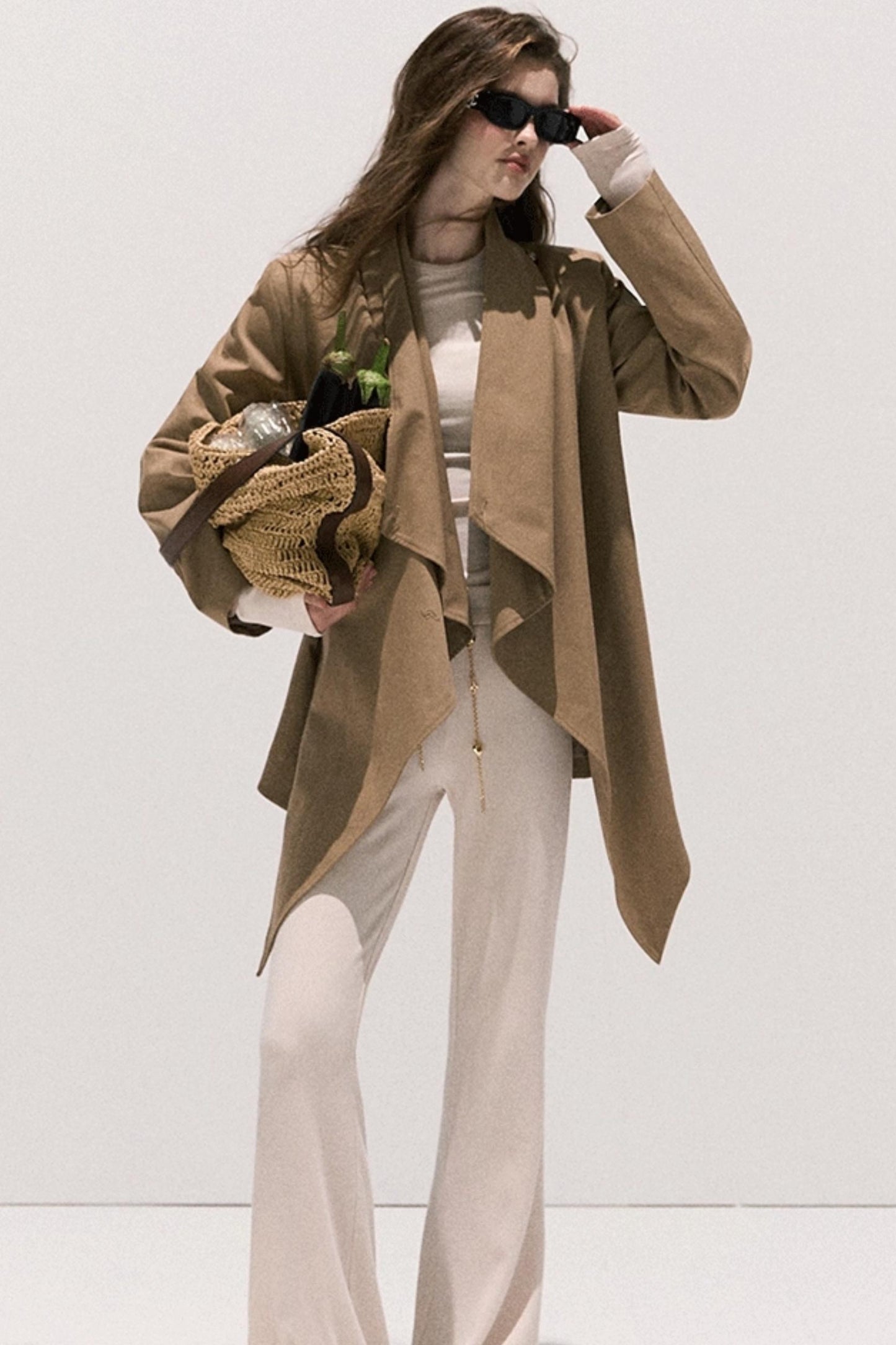 Soft Crew Neck Knitwear Bootcut Trouser Set-Up