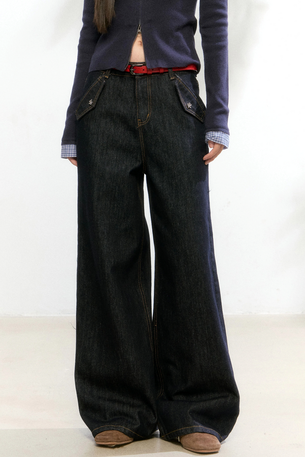 One-Shoulder Bow Slit Sweater Set-Up