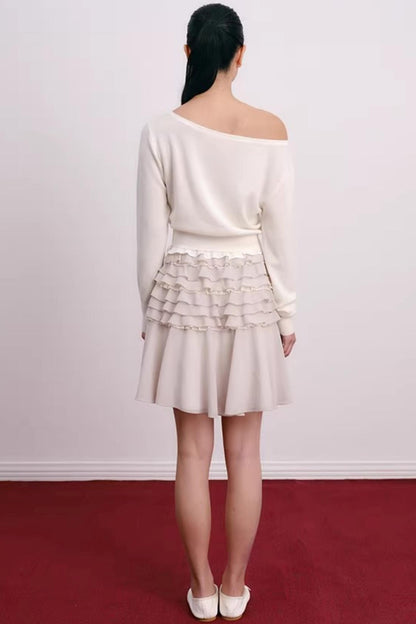 Cherry Jacquard Merino Wool Top