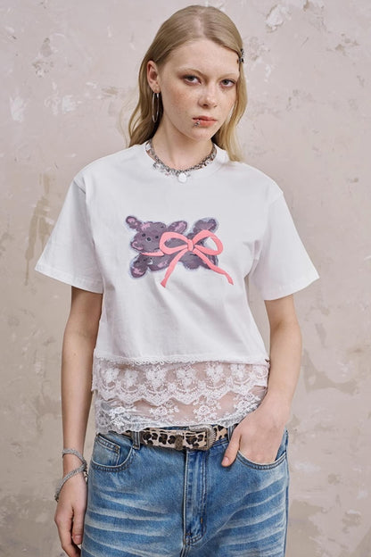 Summer Bow-Detail Running Tee